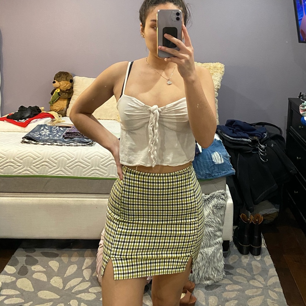 John Galt/Brandy Melville Green Mini Skirt